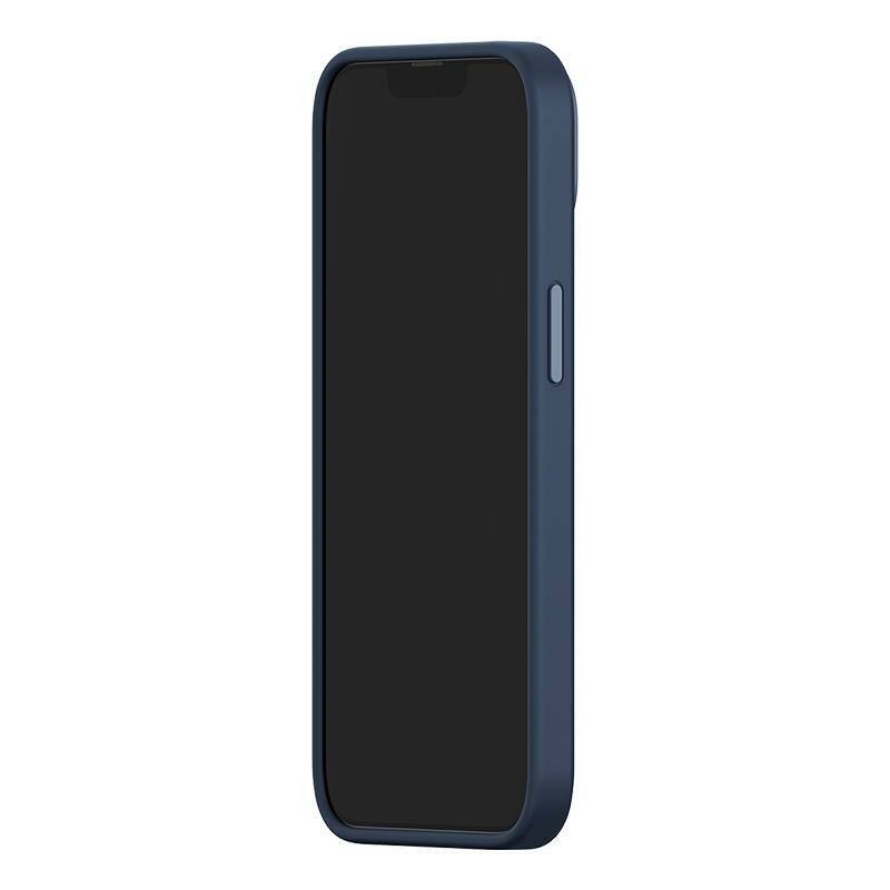 Baseus Liquid Silica Magnetic Case and Tempered Glass set for iPhone 14 Plus (blue)