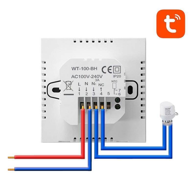 STOCK1 - Smart Water Heating Thermostat Avatto ZWT100 3A Zigbee Tuya