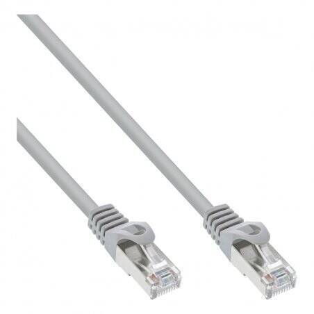 InLine® Patchkabel, SF/UTP, Cat.5e, grau, 1m