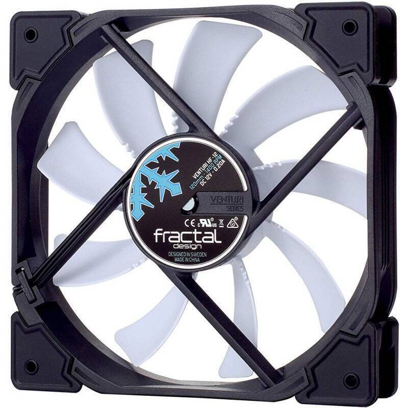 Fractal Design Venturi HF-12 Boitier PC Ventilateur 12 cm Noir, Gris, Blanc