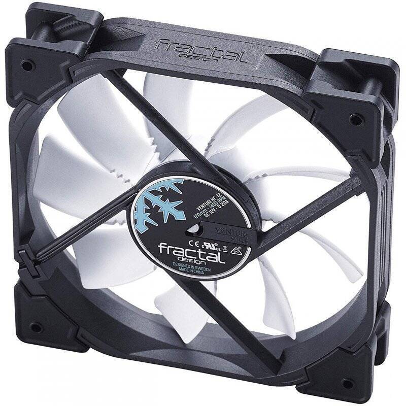 Fractal Design Venturi HF-12 Boitier PC Ventilateur 12 cm Noir, Gris, Blanc