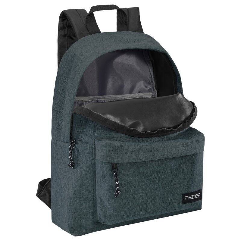 PEDEA Freizeit Rucksack "Style" Unisex Rucksack mit 24 L und Notebookfach bis 13,3 Zoll (33,8cm), grau