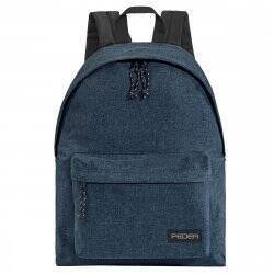 PEDEA Freizeit Rucksack "Style" Unisex Rucksack mit 24 L und Notebookfach bis 13,3 Zoll (33,8cm), blau