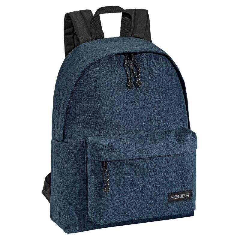 PEDEA Freizeit Rucksack "Style" Unisex Rucksack mit 24 L und Notebookfach bis 13,3 Zoll (33,8cm), blau