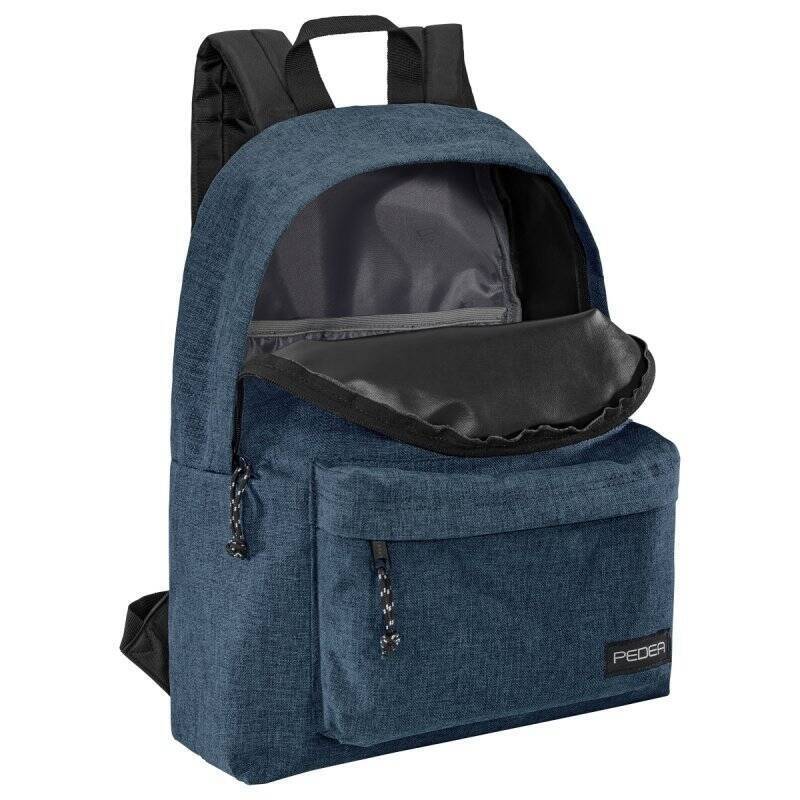 PEDEA Freizeit Rucksack "Style" Unisex Rucksack mit 24 L und Notebookfach bis 13,3 Zoll (33,8cm), blau