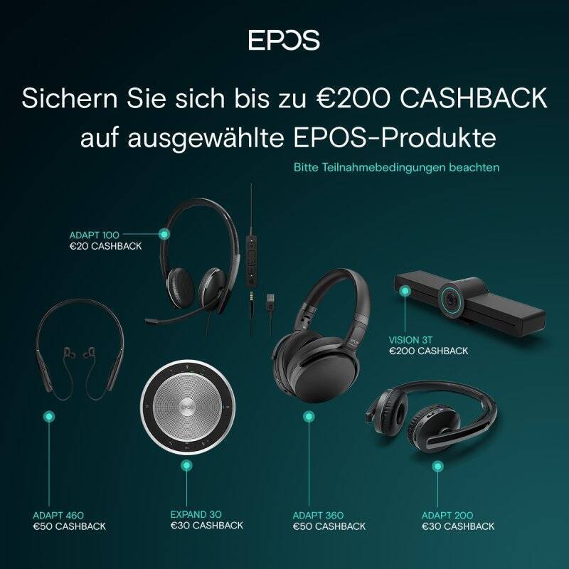 EPOS compatible SENNHEISER ADAPT 165T USB II
