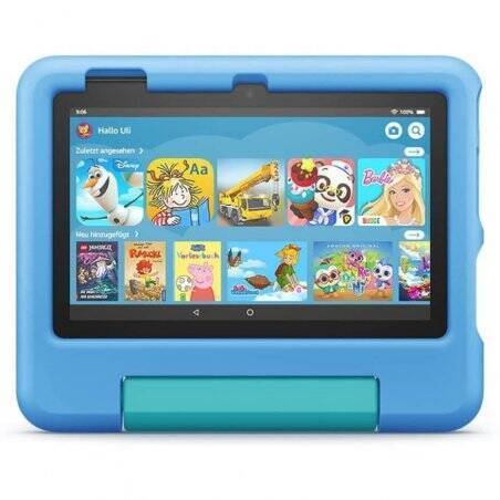 Fire 7 Kids-Tablet, 7-Zoll-Display, 16 GB, blau für Kinder von 3 bis 7 Jahren
