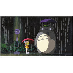 STUDIO GHIBLI - Bus Stop - Tableau en bois 37.5x20.5cm