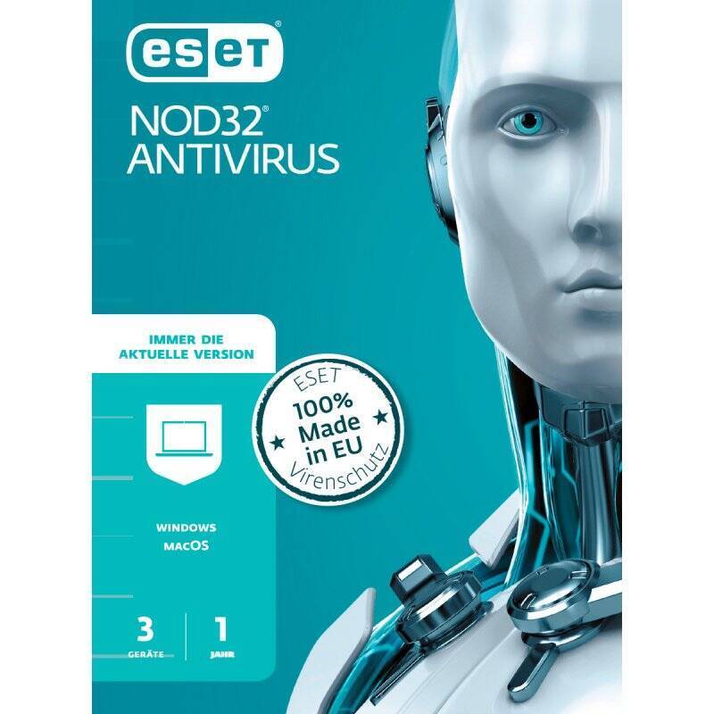 ESET NOD32 Antivirus [3 Geräte - 1 Jahr - Vollversion][Download]
