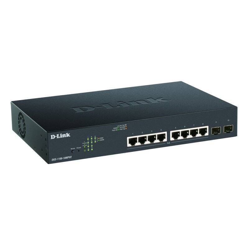 D-LINK 10-Port Layer2 PoE+ Smart Switch
