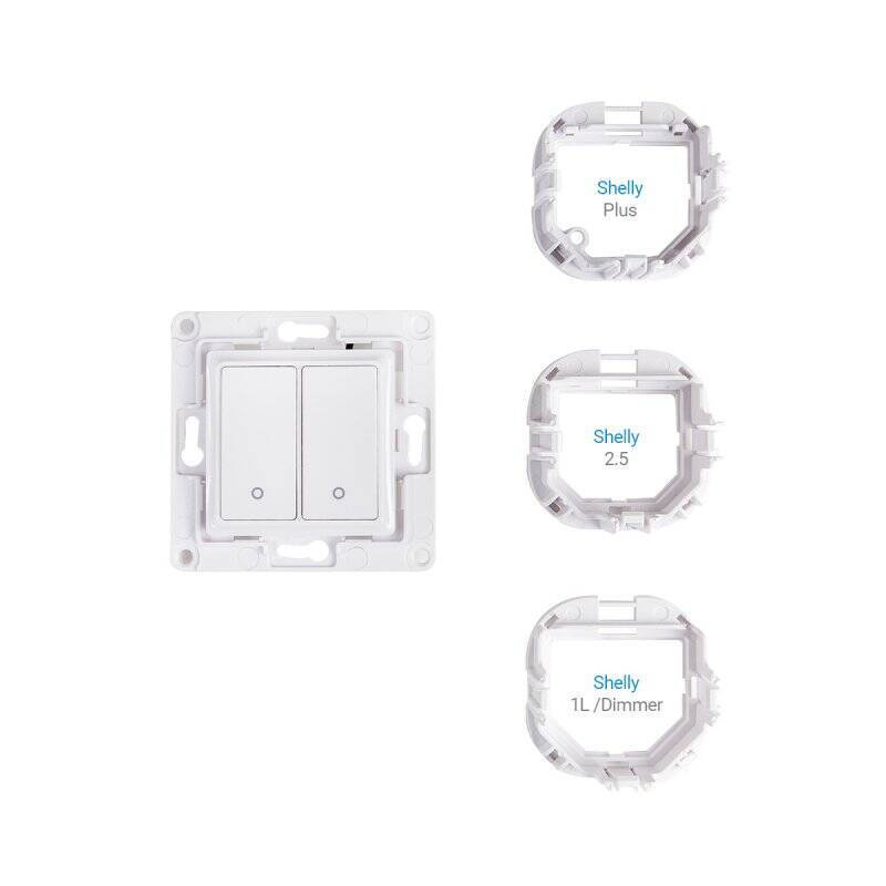 Home Shelly Accessories "Wall Switch 2" Wandtaster 2-fach Weiß