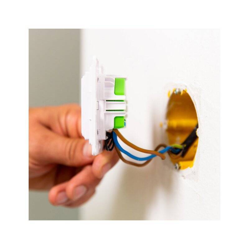 Home Shelly Accessories "Wall Switch 2" Wandtaster 2-fach Weiß