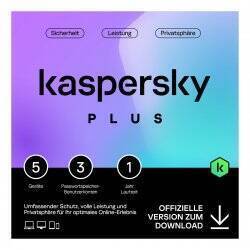Kaspersky Plus [5 Geräte - 1 Jahr]