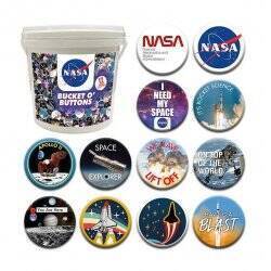 NASA - Seau de 144 Badges 3.2cm