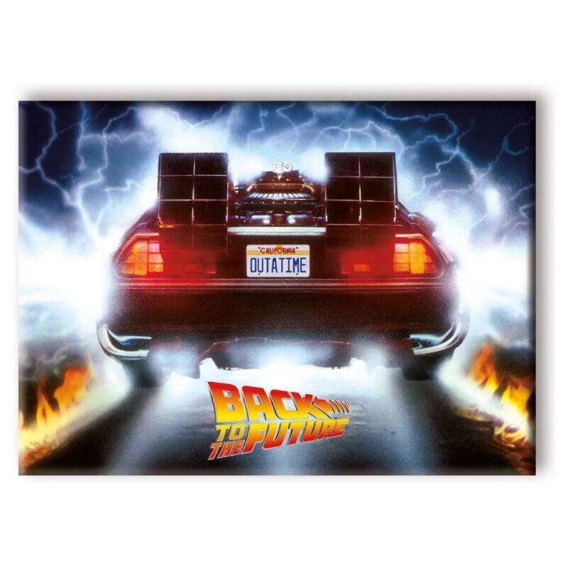 RETOUR VERS LE FUTUR - OUTATIME - aimant 6.3x8.9cm