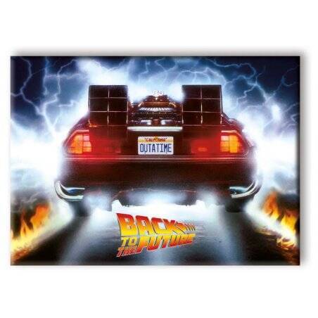 RETOUR VERS LE FUTUR - OUTATIME - aimant 6.3x8.9cm