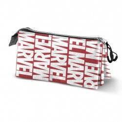 MARVEL - Logo - Trousse Triple Eco '23x11x7cm'