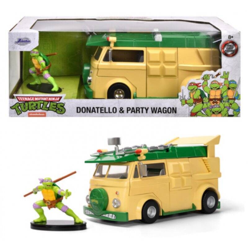 LES TORTUES NINJAS - Donatello & Party Wagon - 1:24