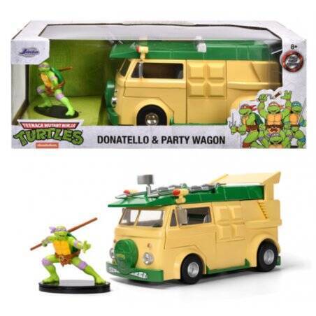 LES TORTUES NINJAS - Donatello & Party Wagon - 1:24