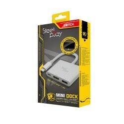 Mini Dock Adaptateur SteelPlay USB-HDMI pour Console Switch (Gris)