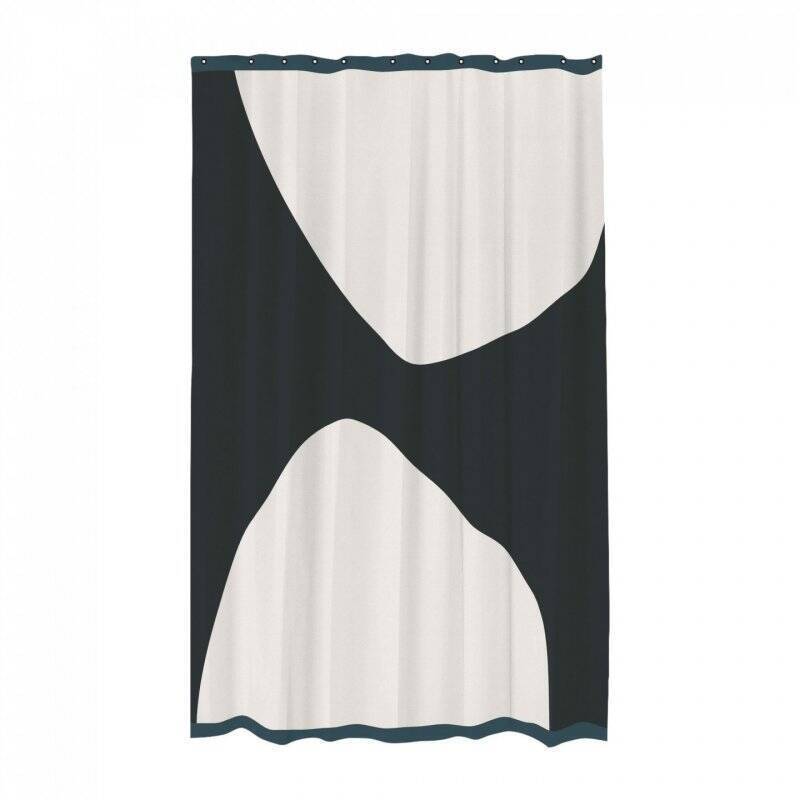 Mette Ditmer - Shower Curtain 150x200 cm - ROCk Black