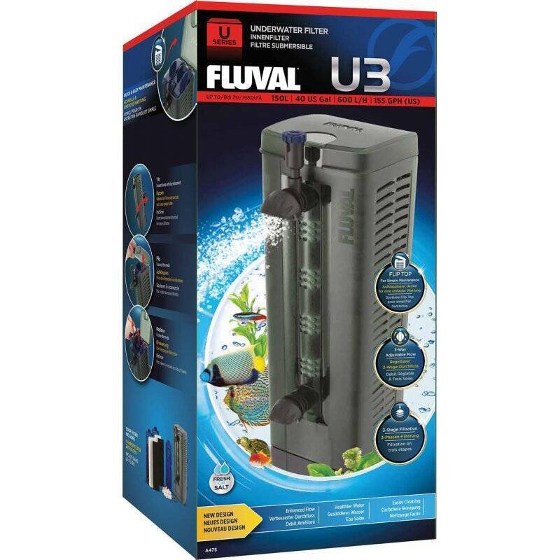 FLUVAL - Internal Filter U3 600L/H For Aquariums 150L - (126.2475)