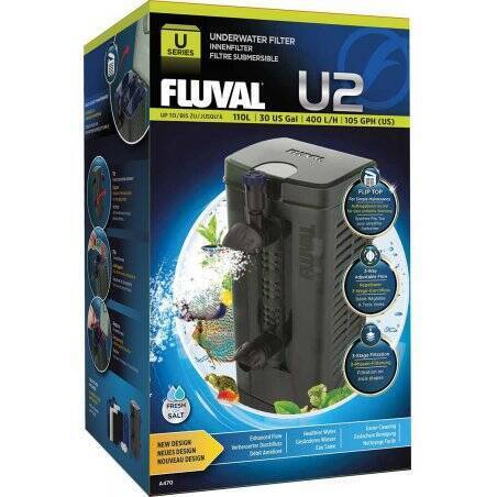 FLUVAL - Internal Filter U2 400L/H For Aquariums 110L - (126.2470)