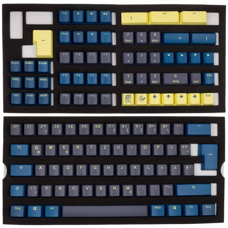 Ducky PBT Double-Shot Keycap Set Daybreak - DE Layout