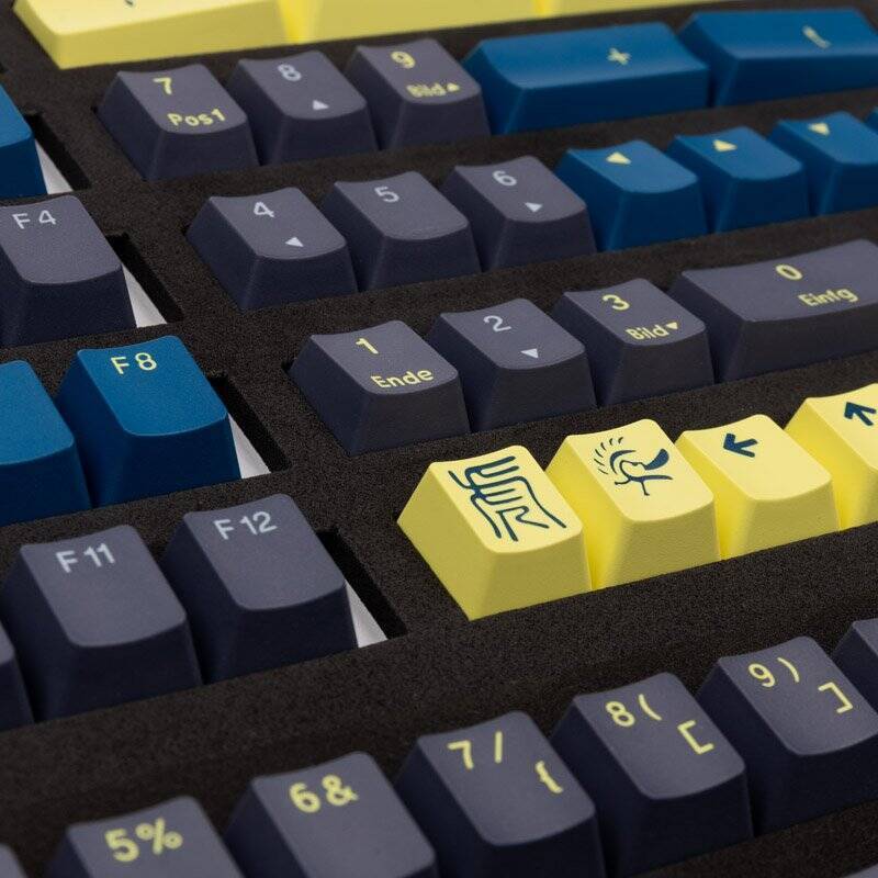 Ducky PBT Double-Shot Keycap Set Daybreak - DE Layout