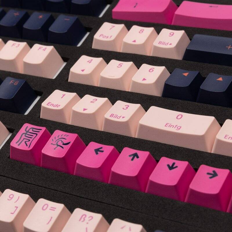 Ducky PBT Double-Shot Keycap Set Fuji - DE Layout