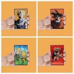 DRAGON BALL Z - Personnages - Set de 4 Magnet Lenticulaire