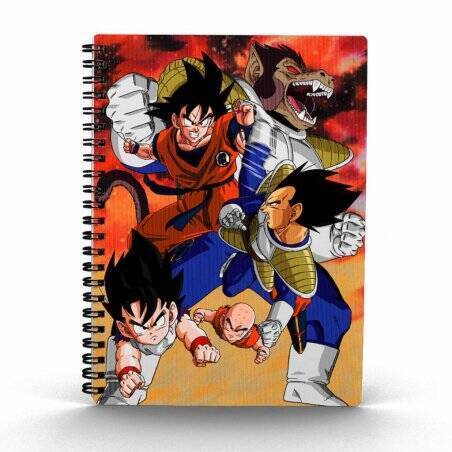 CARNET EFFET 3D DBZ - GOKU VEGET