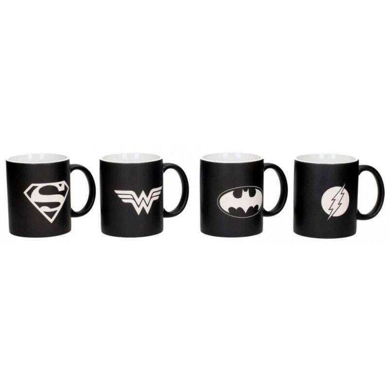 DC - Logo - Set de 4 Mug en céramique "30x24x9cm"
