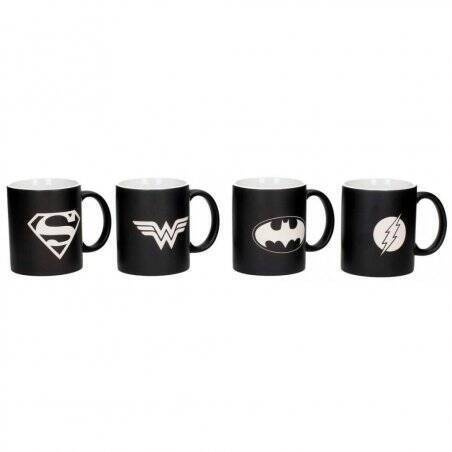 DC - Logo - Set de 4 Mug en céramique "30x24x9cm"