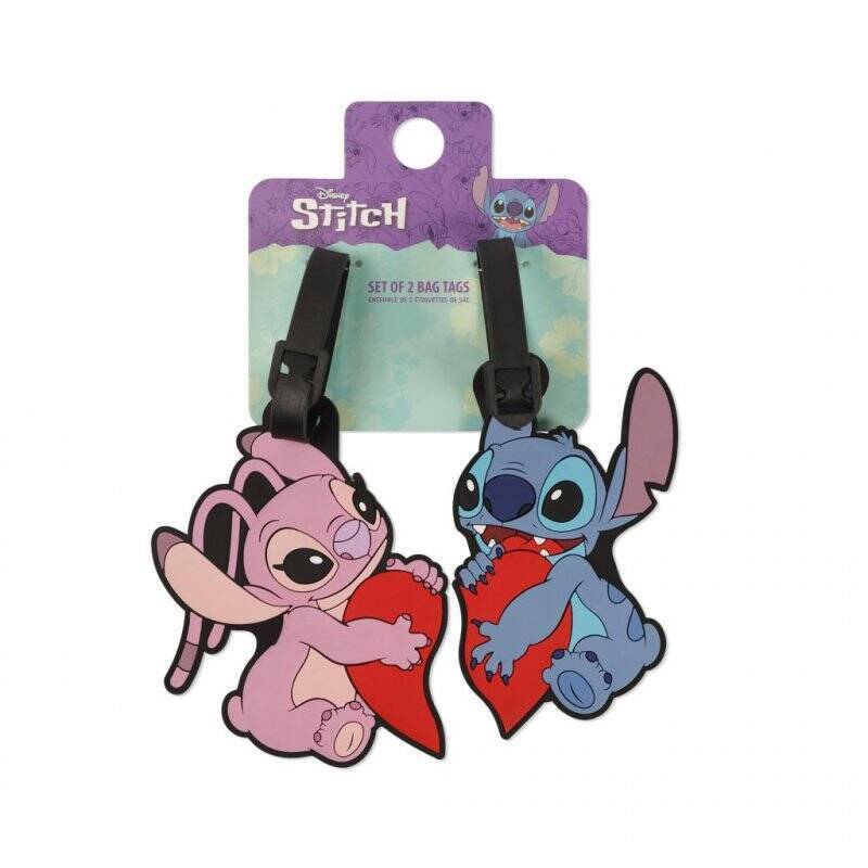 STITCH & ANGEL - Set d'Etiquettes à Bagages - 2 Pc.