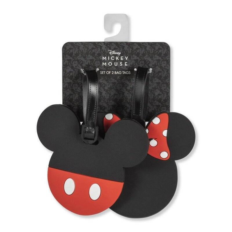 MICKEY & MINNIE - Set d'Etiquettes à Bagages - 2 Pc.