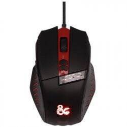 DONJONS ET DRAGONS - Souris Gaming - Noir et Rouge