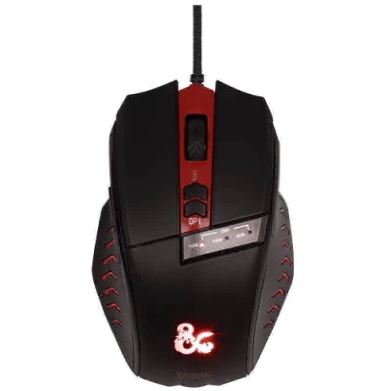 DONJONS ET DRAGONS - Souris Gaming - Noir et Rouge
