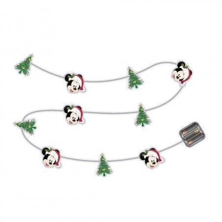 MICKEY - Guirlande Lumineuse Noël - 10 LED - 30 cm