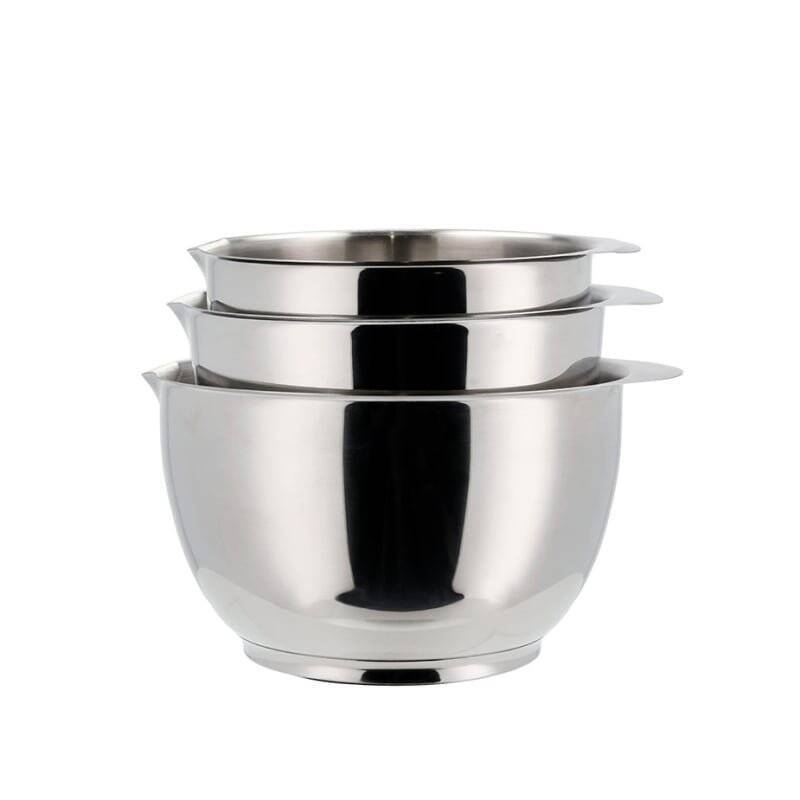 STOCK1 - Rosti - Margrethe bowl - Set of 3 - Steel (23921)