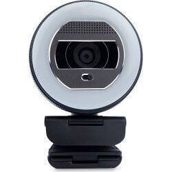 TERRA Webcam Halo mit LED-Lichtkranz (C1868pro) Full-HD, Auto Focus, Stereo Mic, Privacy Slider