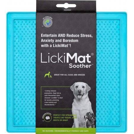 LICKI MAT - Dog Bowl Soother Light Blue 20X20Cm - (645.5344)