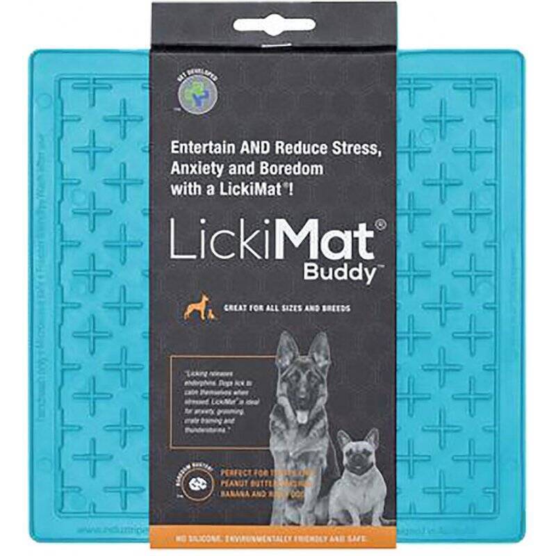 LICKI MAT - Dog Bowl Buddy Light Blue 20X20Cm - (645.5353)