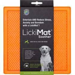 LICKI MAT - Dog Bowl Soother Orange 20X20Cm - (645.5340)