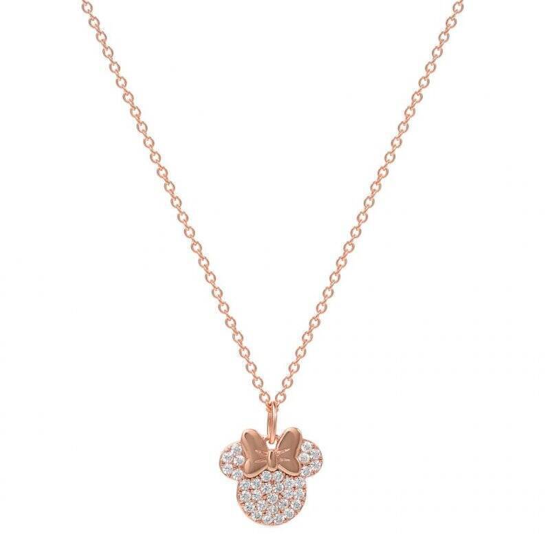 MINNIE - Rose Gold - Collier en Laiton Plaqué Argent