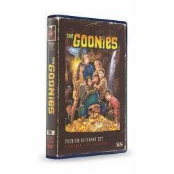 LES GOONIES - Set VHS - Set Papeterie (Cahier, Badges et Stylo)