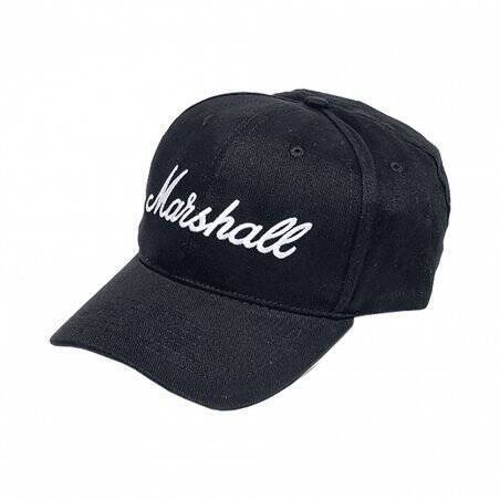 Marshall Black Baseball Capwith White Logo