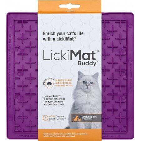 LICKI MAT - Cat Buddy Purple 20X20 - (785.5354)