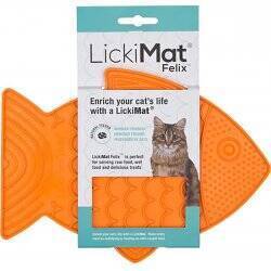 LICKI MAT - Cat Felix Orange 22X16Cm - (785.5392)