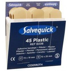 Salvequick - plastic plasters 2 sizes - refill